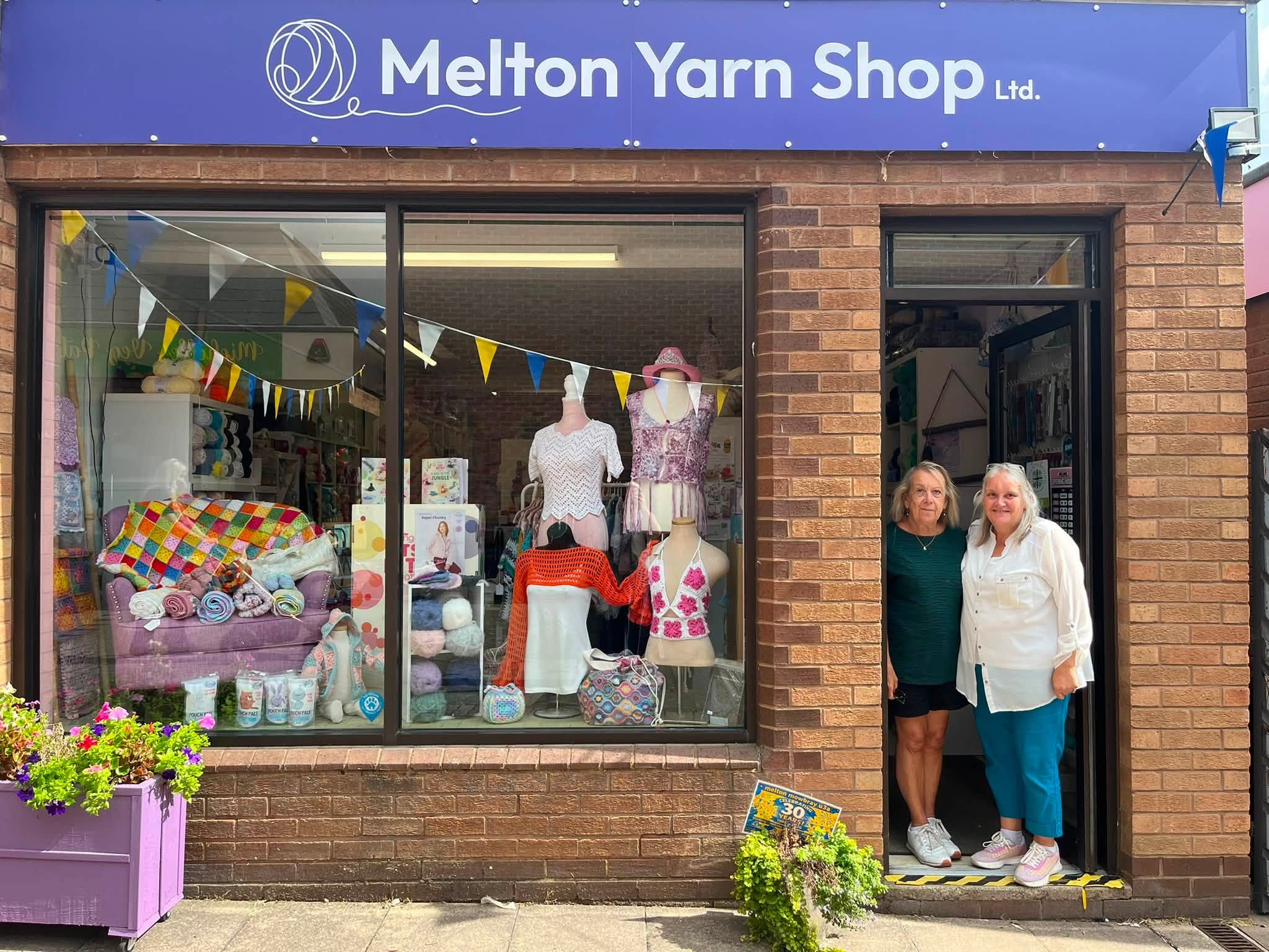 Debbie Smith and Colette Burns of Melton Yarn Shop
